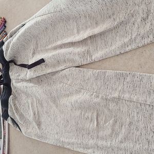 Black and white sweatpants